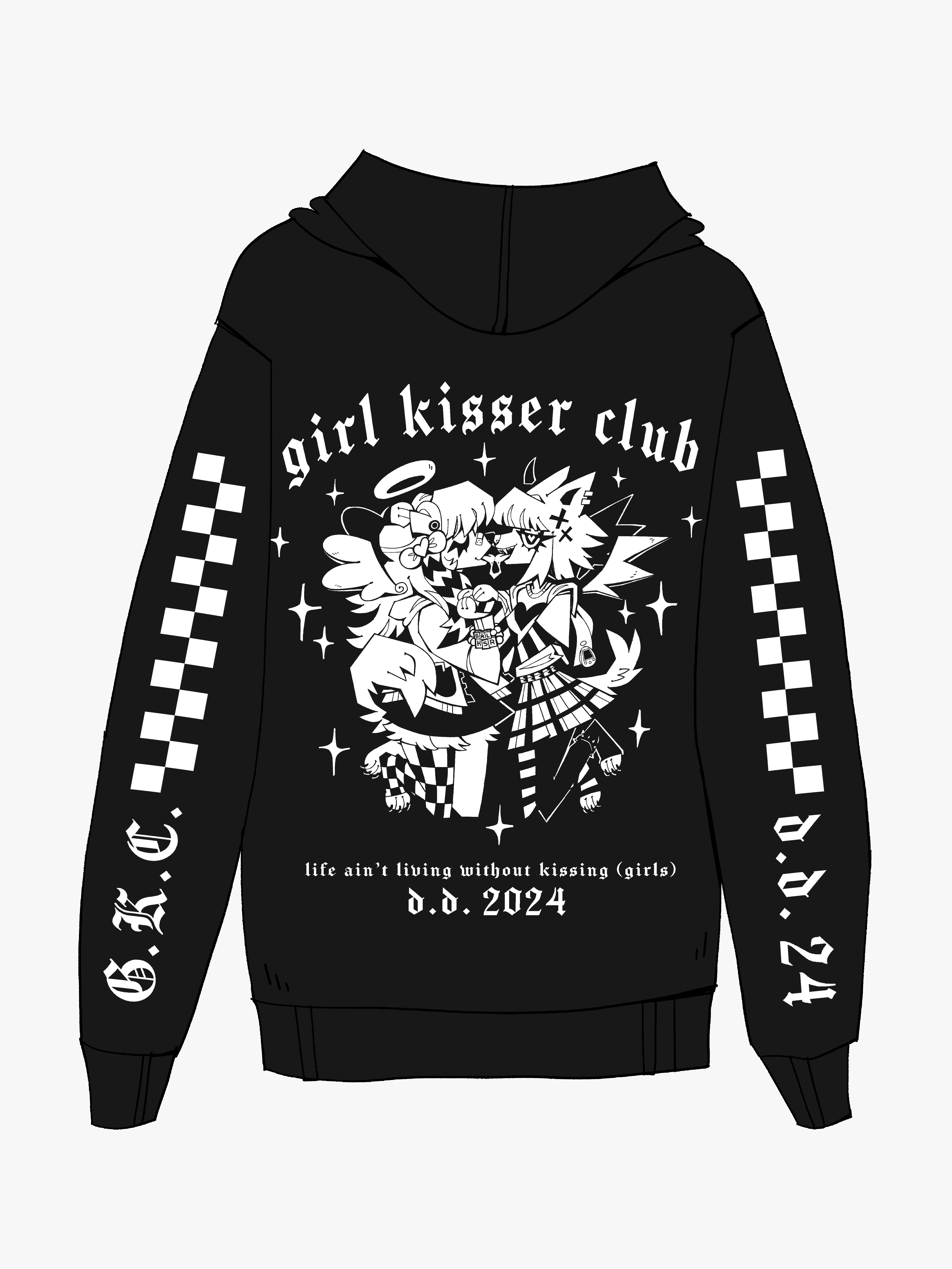 GIRL KISSER CLUB - ZIP UP | Double Dog